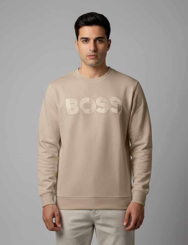 BS Heat Gray Premium Sweatshirt – Soft Fleece, Winter Wear, Casual Comfort