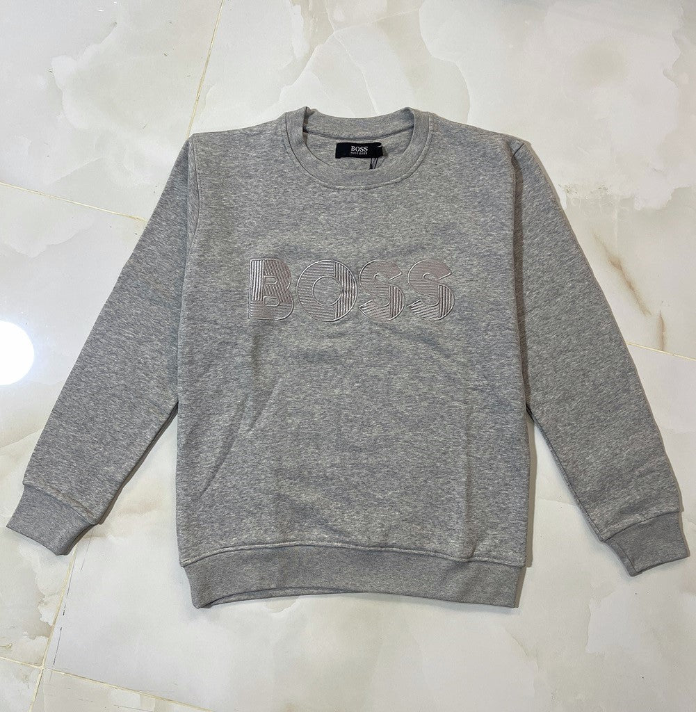 BS Heat Gray Premium Sweatshirt – Soft Fleece, Winter Wear, Casual Comfort