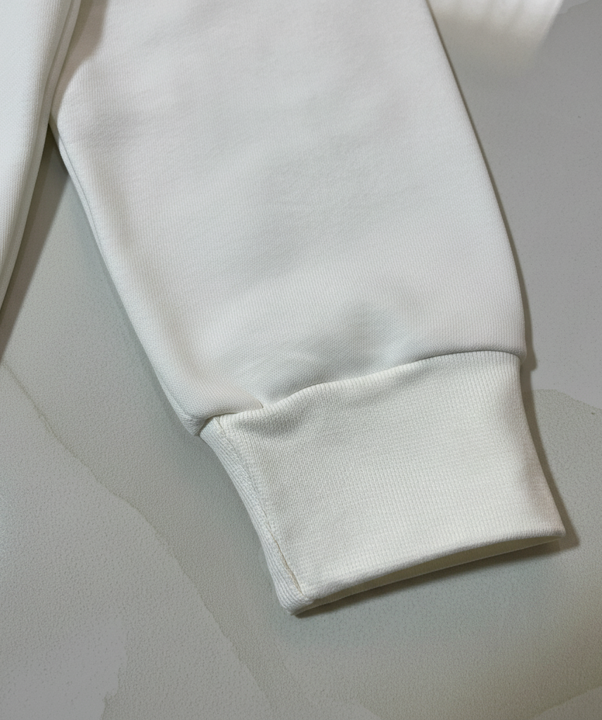 BS White Premium Sweatshirt – Soft Fleece, Winter Wear, Casual Comfort