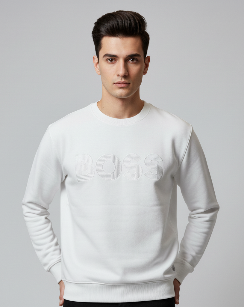 BS Heat Gray Premium Sweatshirt – Soft Fleece, Winter Wear, Casual Comfort