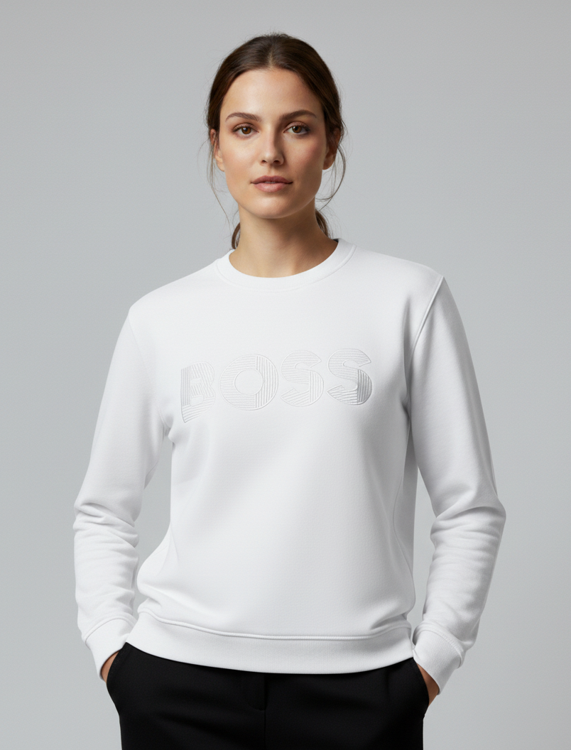 Women BS Black Premium Sweatshirt – Soft Fleece, Winter Wear, Casual Comfort