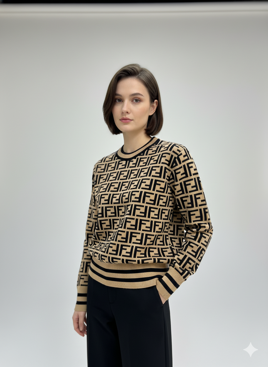 FD Sweater Women Luxury Knit Jumper