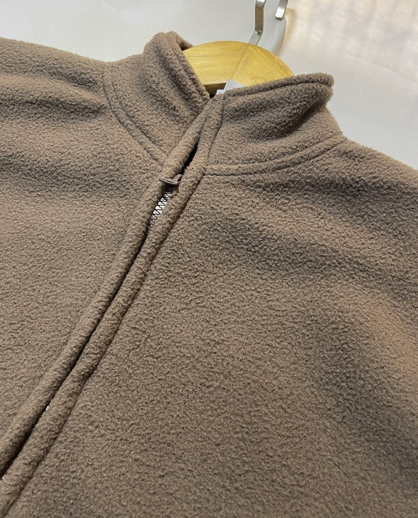 Brown Full-Zip Polar Fleece Jacket
