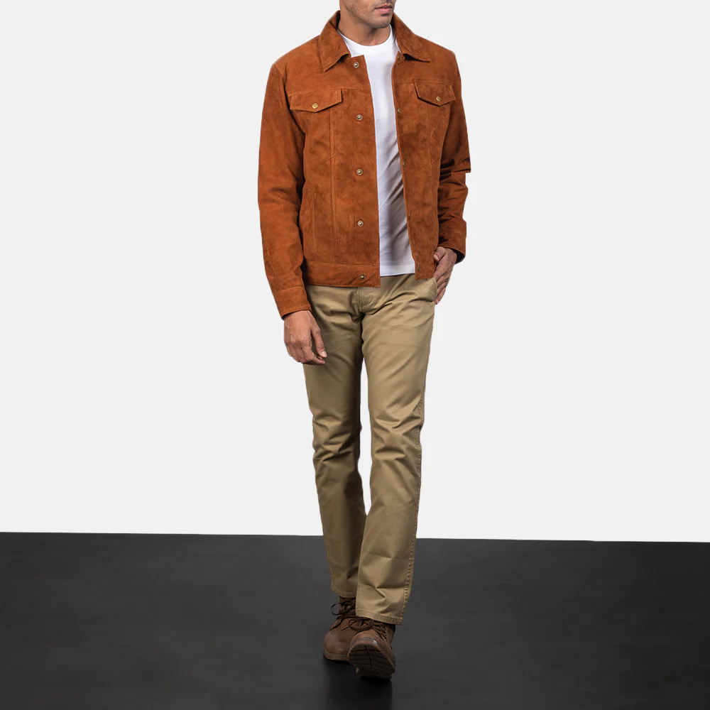 Men’s Suede Button Jacket