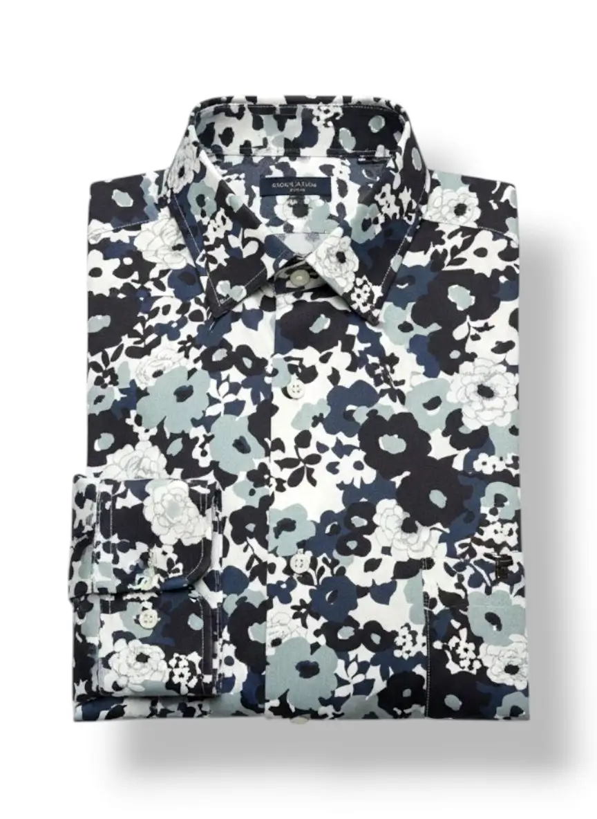 Men's Designer Floral Pattern Shirt