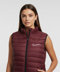 Premium Maroon Puffer Bodywarmer for Women