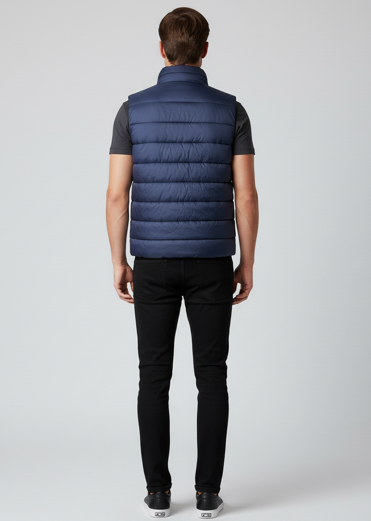 Premium Blue Puffer Bodywarmer for Men