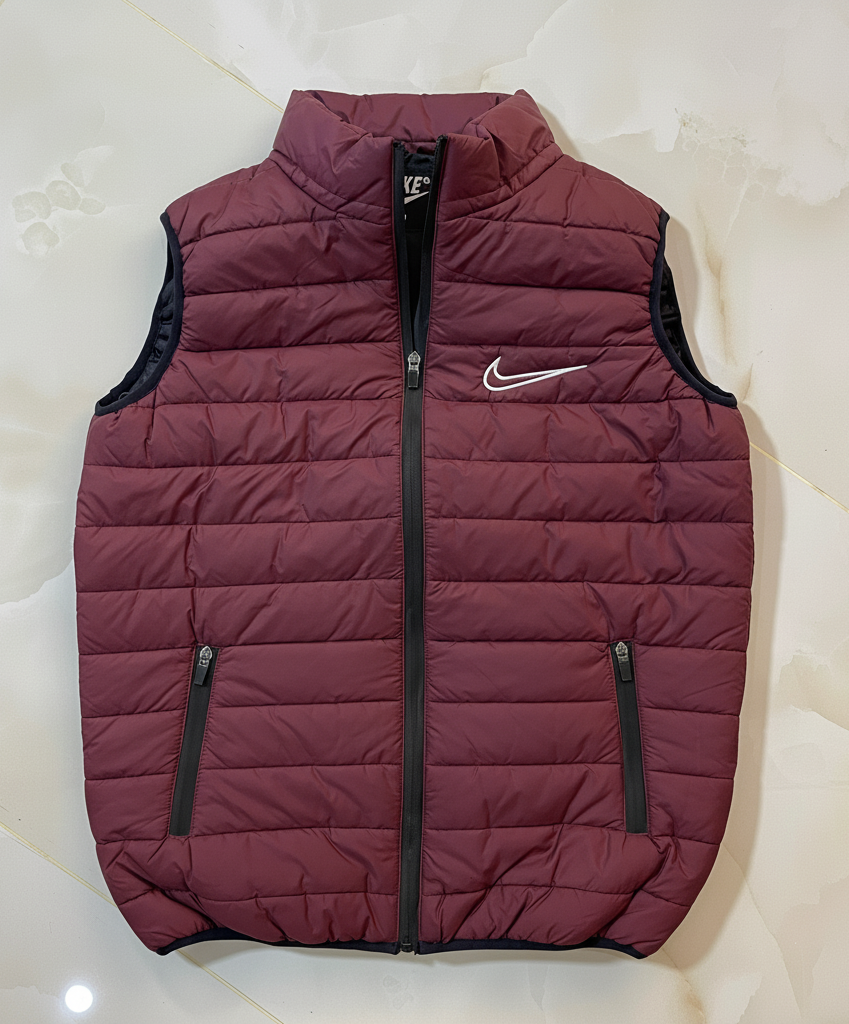 Premium Maroon Puffer Bodywarmer for Men