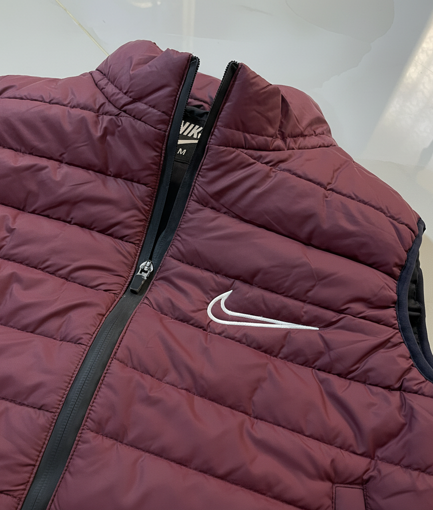 Premium Maroon Puffer Bodywarmer for Men