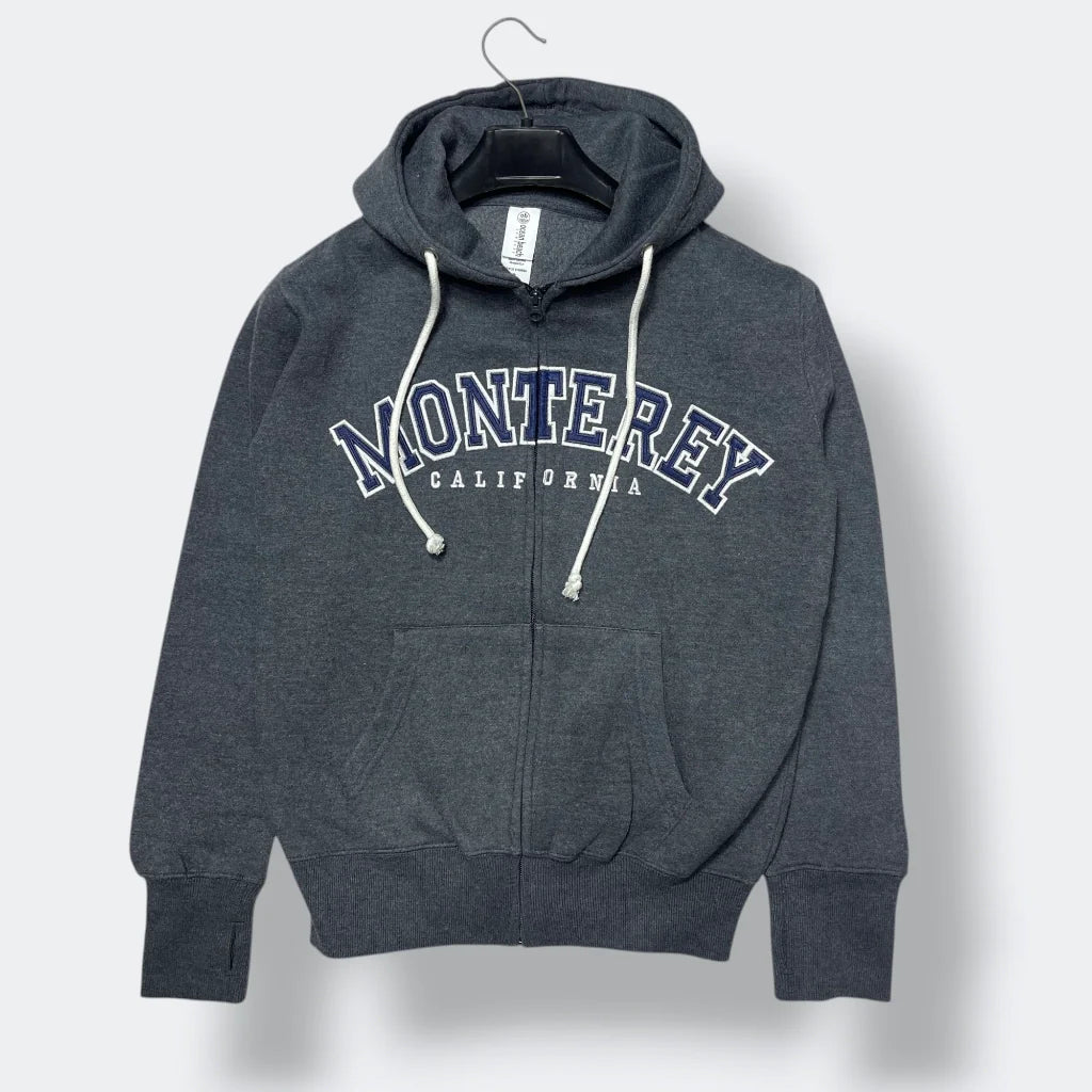 Premium Unisex Indigo Purple Fleece Zip Hoodie  Monterey California Print